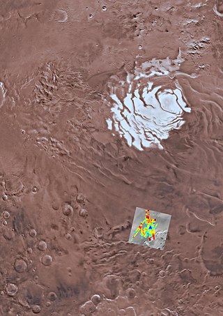 <span class="mw-page-title-main">Subglacial lakes on Mars</span>