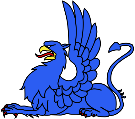 File:Meuble héraldique griffon couché.svg