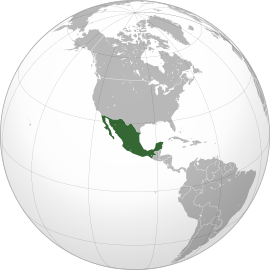 Розташування Мексики