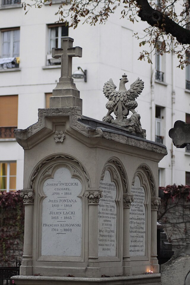 Grobowiec na paryskim cmentarzu Montmartre.