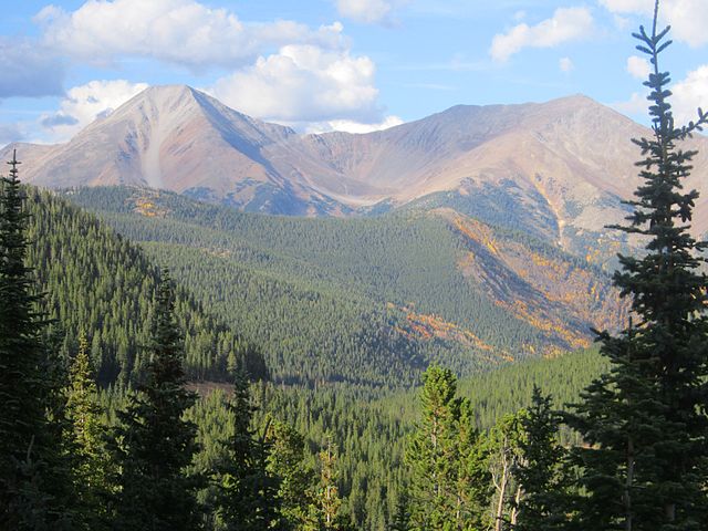 The Sawatch Range as seen from Monarch Pass, Colorado.