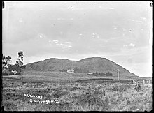 Rarotonga / Mount Smart photographed in the early 1900s, before the scoria cone was quarried away.