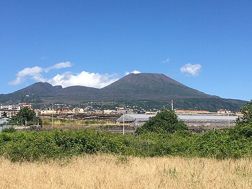 Mount Vesuvius in Pompeii