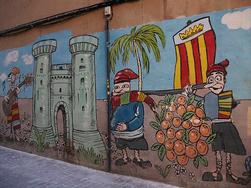 File:Mural al carrer Canyete de València.JPG