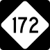 North Carolina Highway 172 marker