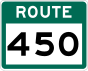 Route 450 Schild