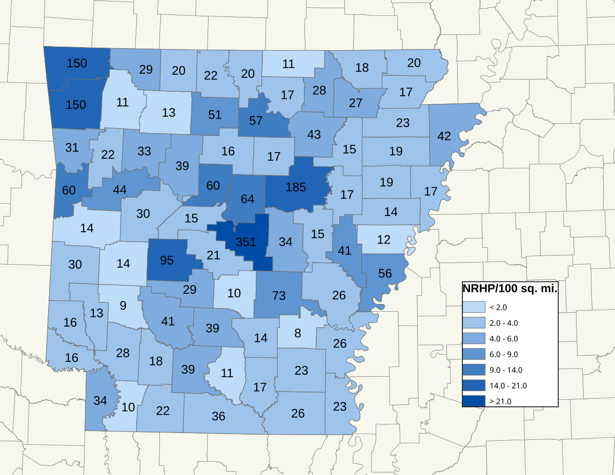   Registry Arkansas Map National Register of Historic Places listings in Arkansas   Wikipedia