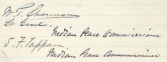 Signatures of Sherman and Tappan