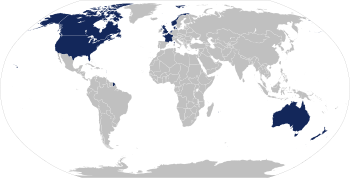 A map of the Nine Eyes countries Nine Eyes.svg