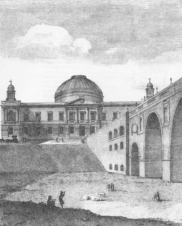 View of the North Bridge and Robert Adam's Register House, c.1800