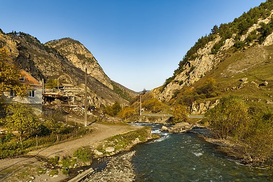 North Ossetia–Alania. Kurtat Valley. Dzivgis. Fiagdon River