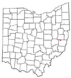 Umístění Holloway, Ohio
