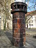 Die Abluftsäule an der Kirche St. Johann in Osnabrück