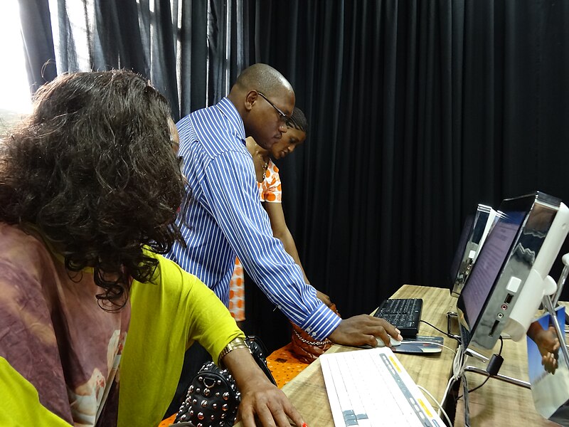 File:Opening of the Espace WikiAfrica in Douala 22.JPG