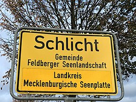 Entrance sign coming in from Feldberg