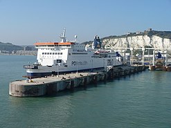 PandO ferry at Eastern Dock, Dover - geograph.org.uk - 587641
