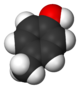 Molekylmodell för P-Kresol