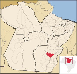 Água Azul do Norte - Carte