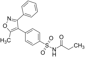 Structural formula of parecoxib