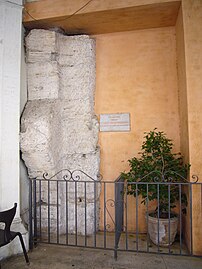 Pilaster van het stadion, in de Corsia Agonale.