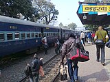 A passenger train at Barharwa