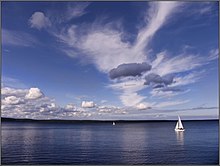 Petrozavodsk Bay with sailing ships by Kukin.jpg