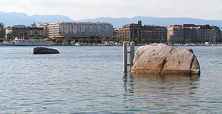 Les pierres du Niton à Genève