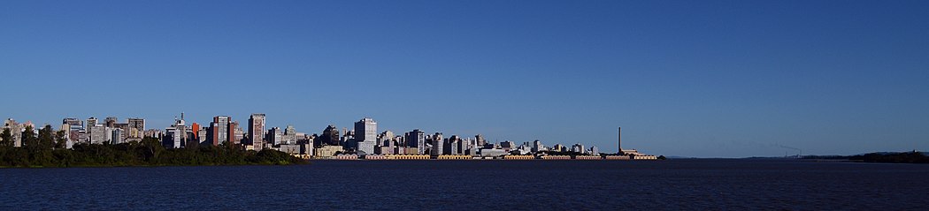 Porto Alegre y el Guaíba.