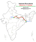 Pratham Swatrantata Sangram Express (Kolkata - Jhansi) pxroute map