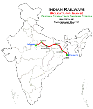<span class="mw-page-title-main">Pratham Swatrantata Sangram Express</span> Train in India