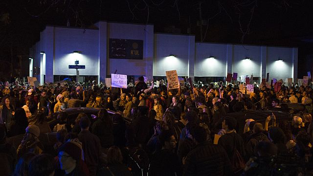 Protest at Minneapolis, Minnesota, November 10, 2016
About 4000 people gathered in Minneapolis to  denounce the policies of Donald Trump., From WikimediaPhotos