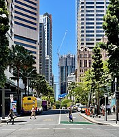 Queen Street with 443 Queen Street in the background, Brisbane, January 2021, 01.jpg