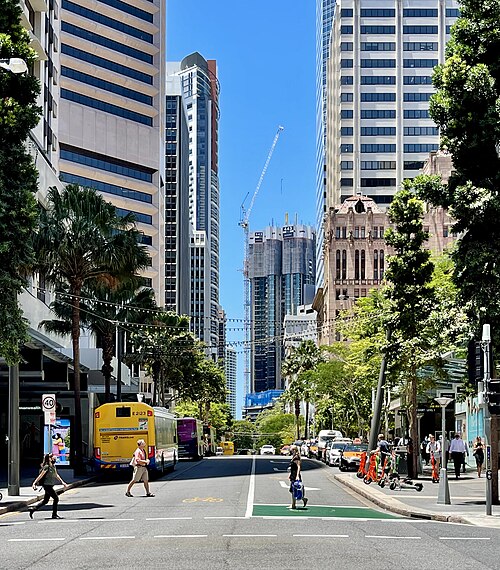 View from Queen Street Mall