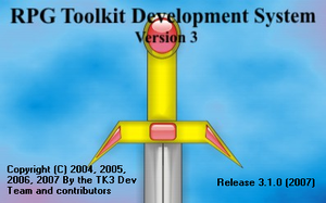 Tela de abertura do RPG Toolkit 3