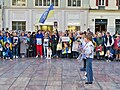 Concentración por Ucrania en la plaza de la Constitución, 2024-02-24.