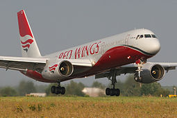 Red Wings Airlinesin Tupolev 204-100.