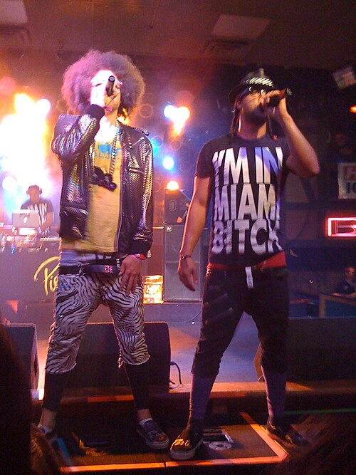 LMFAO performing in Fort Wayne, Indiana, in 2009