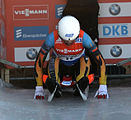 Deutsch: Vorletztes Saisonrennen im Rennrodel-Weltcup der Saison 2014/15 vom 19. bis 22. Februar 2015 in Altenberg/Erzgebirge. Tag 1: Training. English: Luge world cup race season 2014/15 in Altenberg/Germany, 19th to 22nd Februar 2015. Day 1: training.