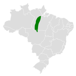 Distribución geográfica del hormiguero ojicalvo.