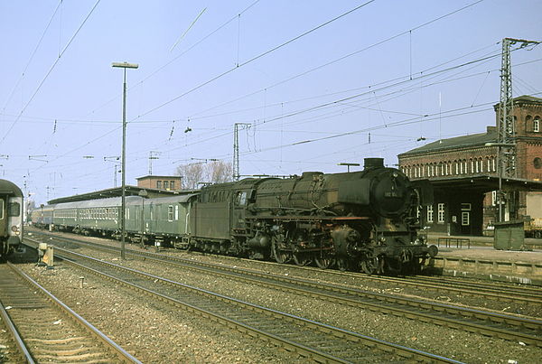 012 Class at Rheine on a train from Emden, Easter 1974