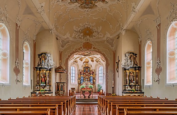 Interior St. Genesius Riedböhringen