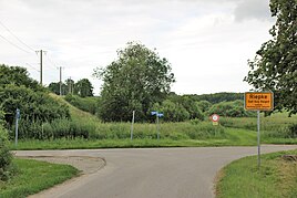 South-western entrance to the village