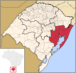 Location of Metropolitana de Porto Alegre