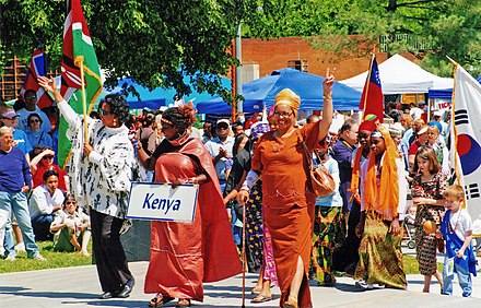 Parade of Nations at the Local Colors Festival