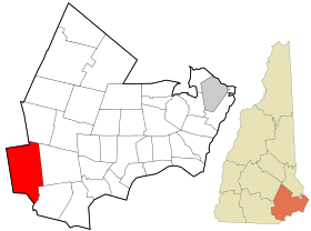 Rockingham County New Hampshire incorporated and unincorporated areas Londonderry highlighted.svg
