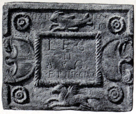 RIB 2203. Distance Slab of the Second Legion[12] George MacDonald calls in no. 12 in the 2nd edition of his book The Roman Wall in Scotland.[13] It has been scanned and a video produced.[14]