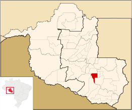 Kaart van Santa Luzia D'Oeste