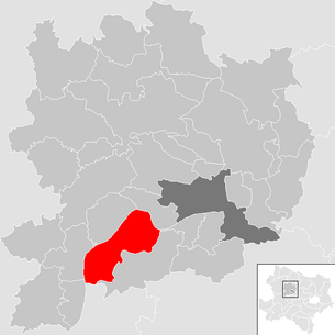 Location of the municipality of Rossatz-Arnsdorf in the Krems-Land district (clickable map)