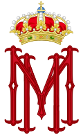 Royal Monogram of Queen Mercedes of Spain.svg