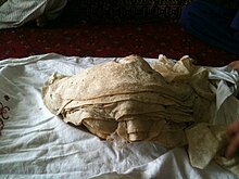 Rumali roti en Afghanistan.